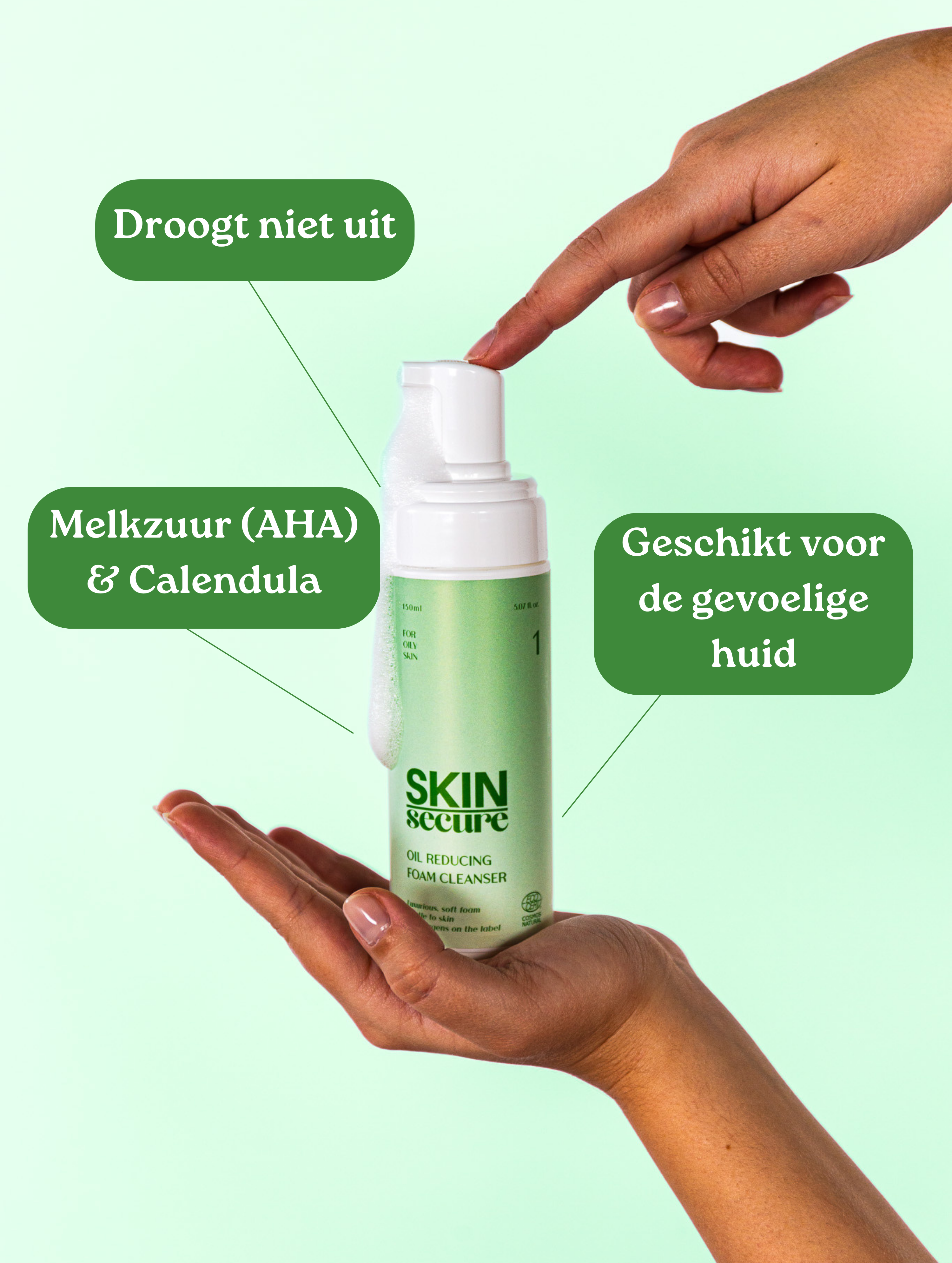 Oil Reducing Foam Cleanser Oily skin SkinSecure