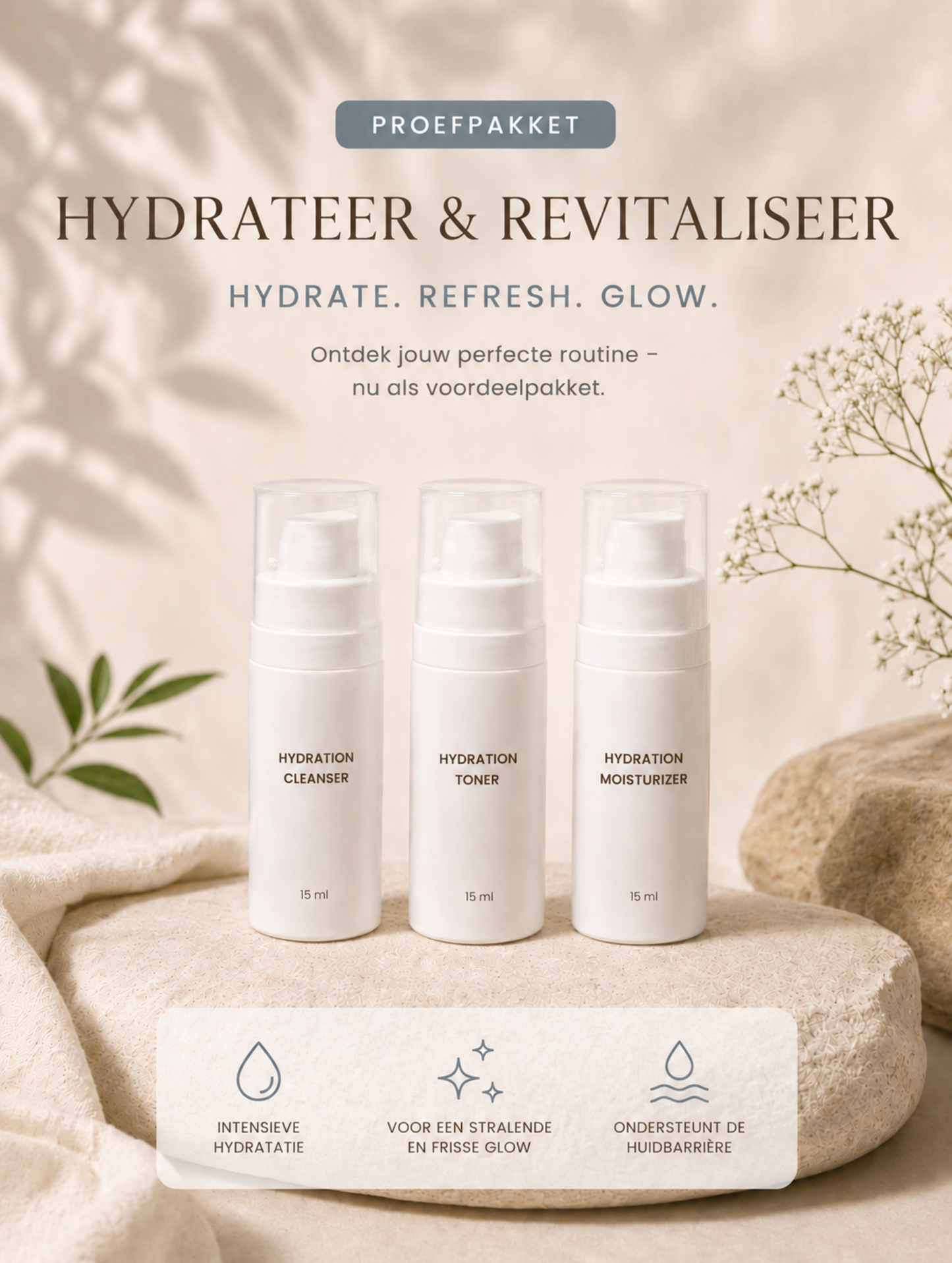 Proefpakket Hydrateer & Revitaliseer Bundel