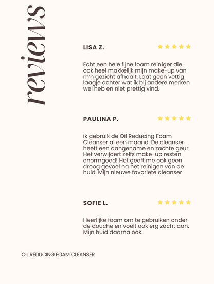 Oil Reducing Foam Cleanser