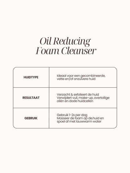 Oil Reducing Foam Cleanser