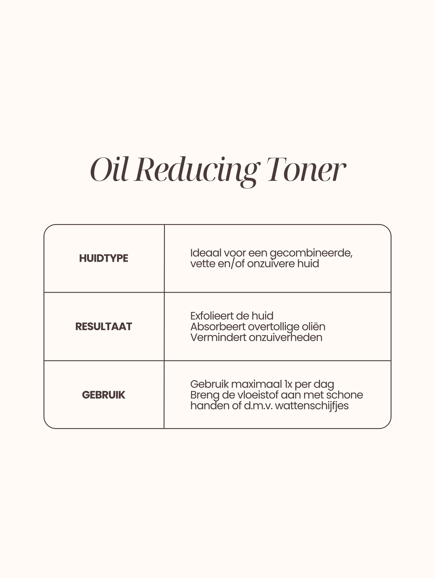 Oil Reducing Toner